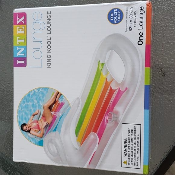 New - INTEX King Kool Pool Lounger - Floatie Pool Lounger - Picture 5 of 5